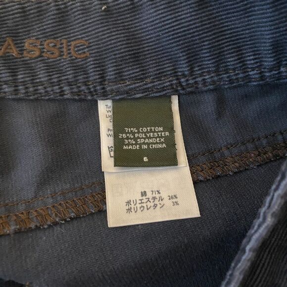 Eddie Bauer Women’s Blue Classic Fit Corduroy Boot Cut Pants Soft Durable Sz 6 - Picture 3 of 9